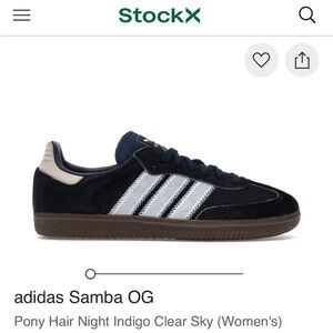 Adidas Samba OG Women Pony Hair Indigo